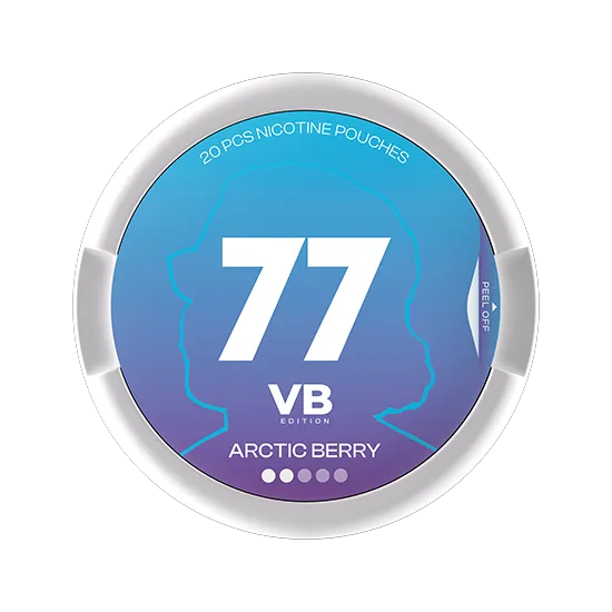 77 VB Edition Arctic Berry - 5.2mg - bright Berry flavour, all-white nicotine pouch by Luna Corporate