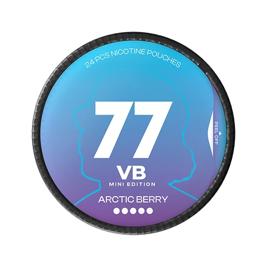 77 VB Edition Arctic Berry - 10.4mg - icy Berry flavour, all-white nicotine pouch by Luna Corporate
