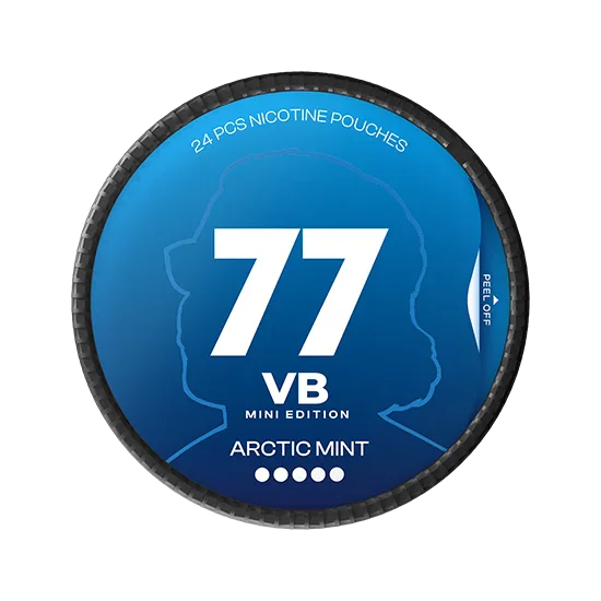 77 VB Edition mini Arctic Mint - 20mg - refined Mint flavour, all-white nicotine pouch by Luna Corporate