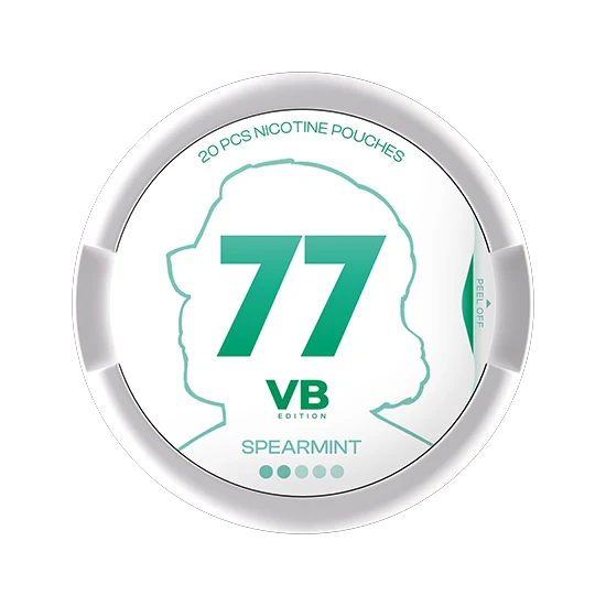 77 VB Edition Spearmint - 5.2mg - juicy Spearmint flavour, all-white nicotine pouch by Luna Corporate