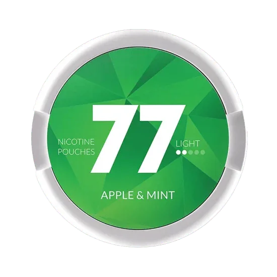 77 apple & mint light - 5.2 mg nicotine pouches