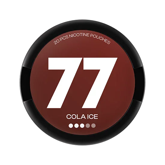 77 Cola Ice - 10.4mg - intense Cola flavour, all-white nicotine pouch by Luna Corporate