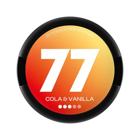 77 Cola & Vanilla - 10.4mg - refined Cola, Vanilla flavour, all-white nicotine pouch by Luna Corporate