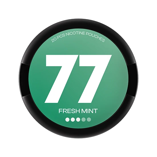 77 Fresh Mint - 10.4mg - refreshing Mint flavour, all-white nicotine pouch by Luna Corporate