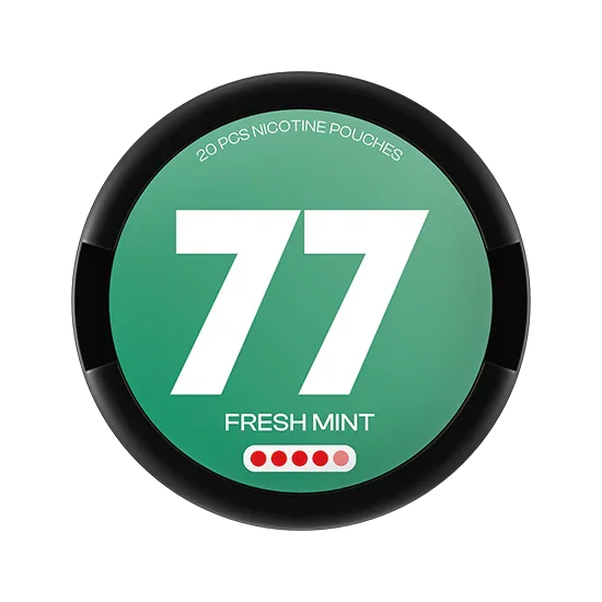 77 Fresh Mint - 15.6mg - crisp Mint flavour, all-white nicotine pouch by Luna Corporate
