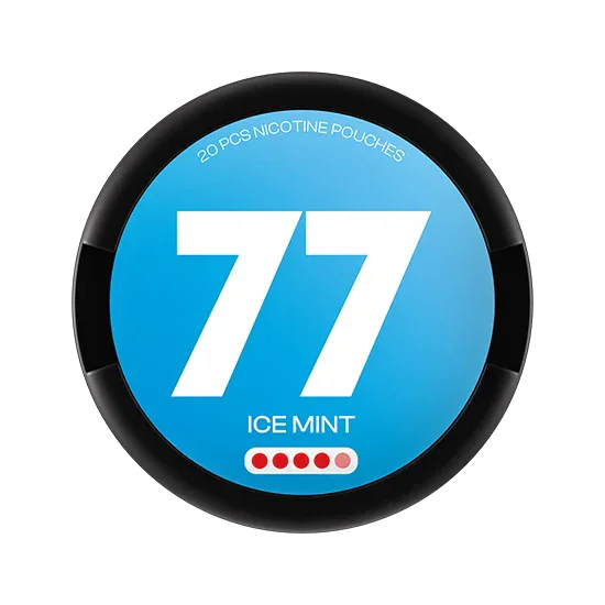 77 Ice Mint - 15.6mg - zesty Mint flavour, all-white nicotine pouch by Luna Corporate
