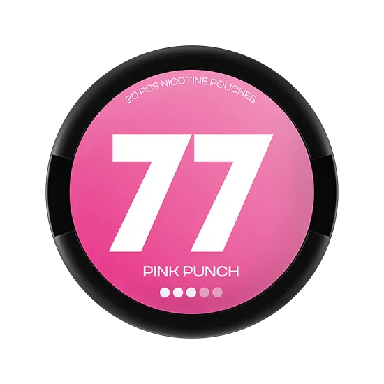 77 Pink Punch - 10.4mg - smooth Lemon, Berry flavour, all-white nicotine pouch by Luna Corporate