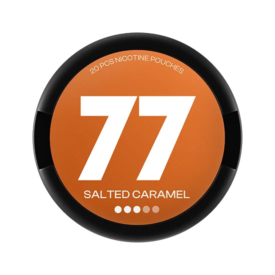 77 Salted Caramel - 10.4mg - bold Caramel flavour, all-white nicotine pouch by Luna Corporate