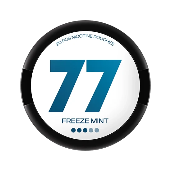 77 Freeze Mint - 10.4mg - fresh Mint flavour, all-white nicotine pouch by Luna Corporate