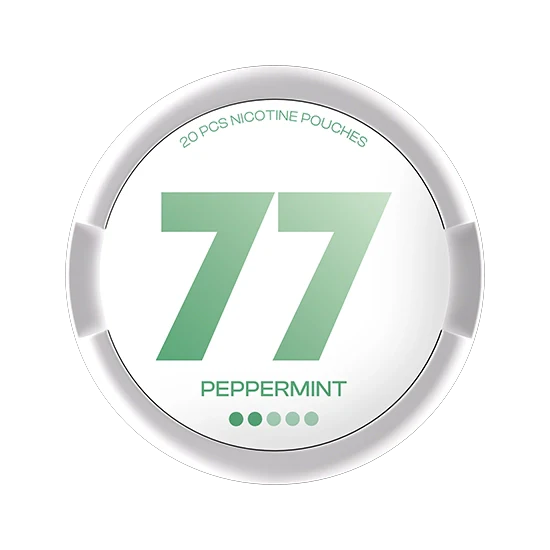77 Peppermint - 5.2mg - refined Peppermint flavour, all-white nicotine pouch by Luna Corporate