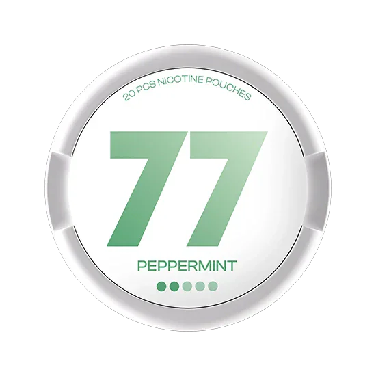 77 Peppermint - 5.2mg - refined Peppermint flavour, all-white nicotine pouch by Luna Corporate