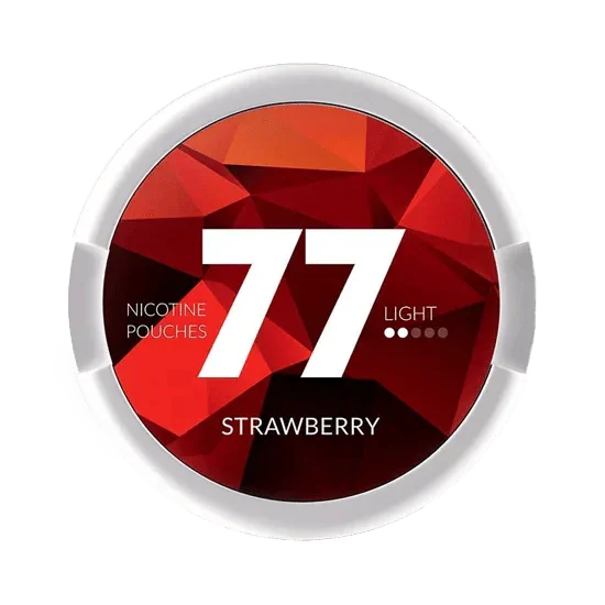 77 strawberry light - 5.2 mg nicotine pouches