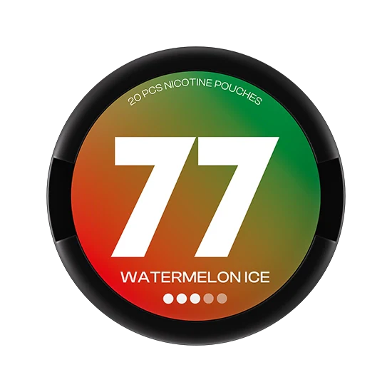 77 Watermelon Ice - 10.4mg - zesty Watermelon flavour, all-white nicotine pouch by Luna Corporate