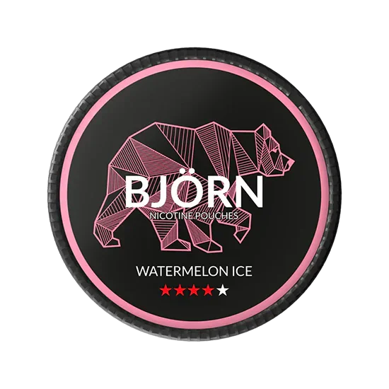 BJORN Watermelon Ice - 19.5mg - lively Watermelon flavour, all-white nicotine pouch by Luna Corporate