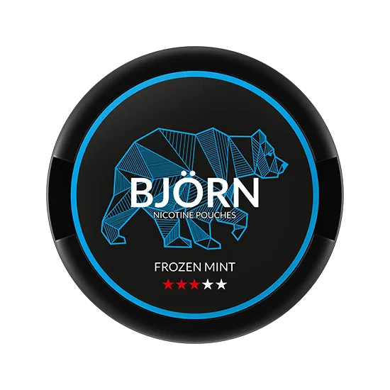 BJORN Frozen Mint - 9.1mg - intense Mint flavour, all-white nicotine pouch by Luna Corporate