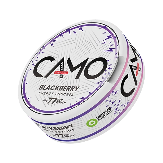 CAMO Blackberry (77mg Caffeine) slim pouches, flavour: Blackberry