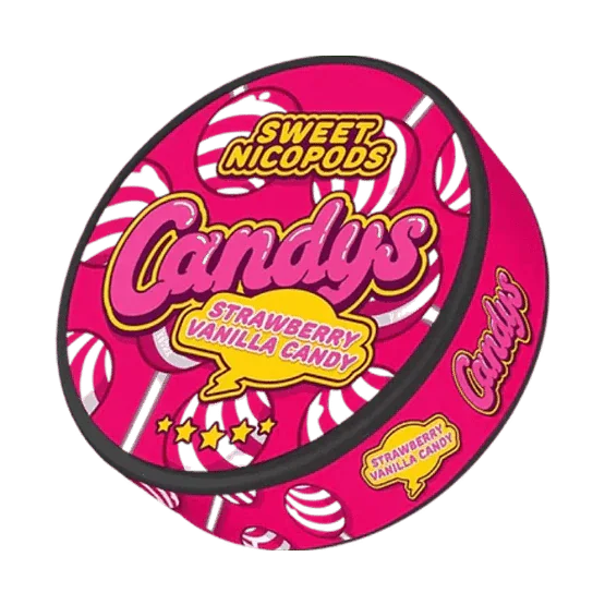 candys strawberry vanilla candy - 47mg nicotine pouches