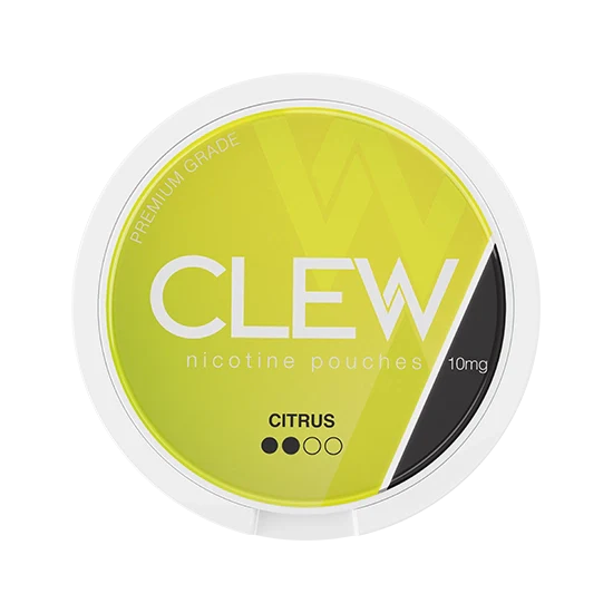 CLEW Citrus - 10mg - lively, clean, sparkling citrus all-white nicotine pouch by Nevcore Innovations Inc