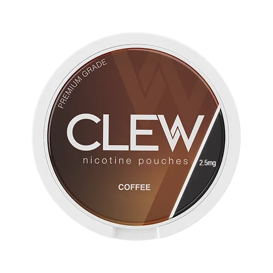 CLEW Coffee - 2.5mg - toasty, bold, rich coffee all-white nicotine pouch by Nevcore Innovations Inc