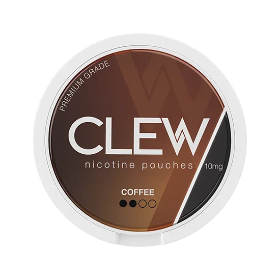 CLEW Coffee - 10mg - rounded, silky, smooth coffee all-white nicotine pouch by Nevcore Innovations Inc
