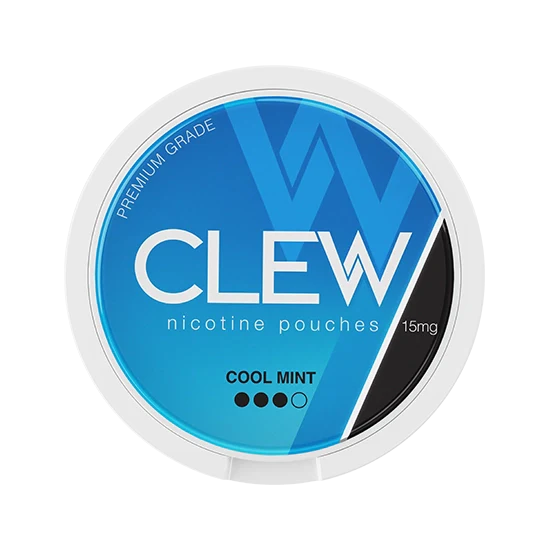 CLEW Cool Mint - 15mg - crisp, cool, icy cool mint all-white nicotine pouch by Nevcore Innovations Inc