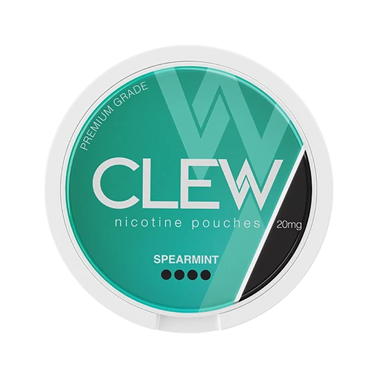 CLEW Spearmint - 20mg - cool, smooth, minty spearmint all-white nicotine pouch by Nevcore Innovations Inc