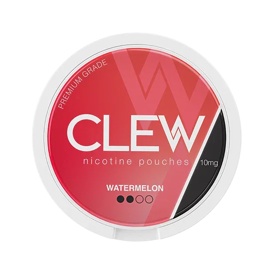 CLEW Watermelon - 10mg - lively, fruity, bright watermelon all-white nicotine pouch by Nevcore Innovations Inc