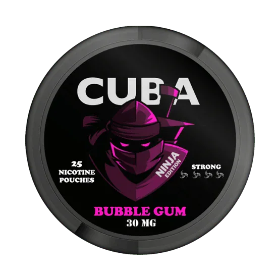 cuba bubblegum - 30mg nicotine pouches
