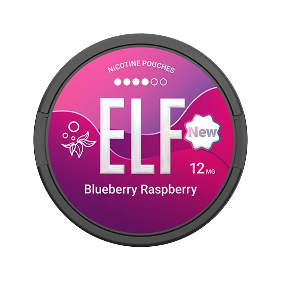 ELF Blueberry Raspberry 12MG Blueberry and Raspberry nicotine pouches