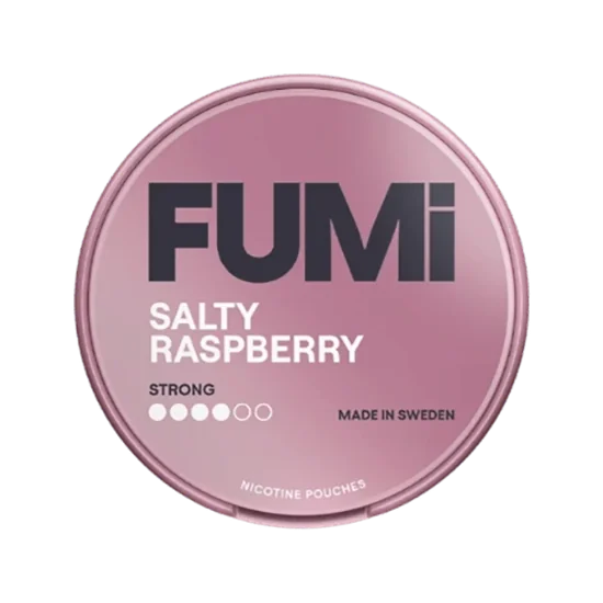 FUMI Salty Raspberry Strong Raspberry slim nicotine pouches