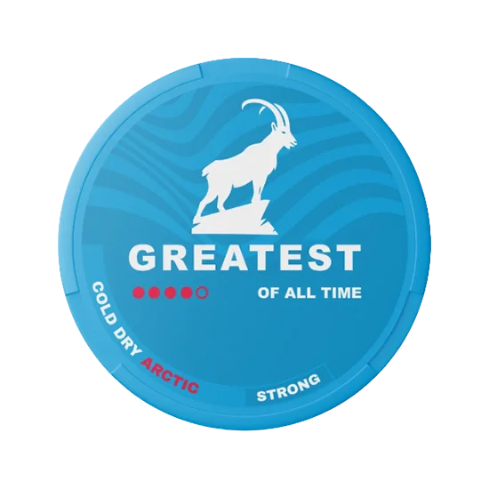 GREATEST Cold Dry Arctic Strong - 10mg Menthol, Mint slim nicotine pouches