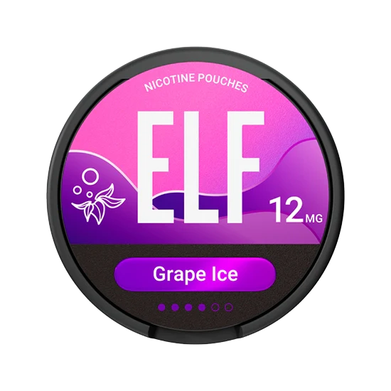 ELF Grape Ice - 12mg - grape flavour, all-white nicotine pouch by Elf Bar