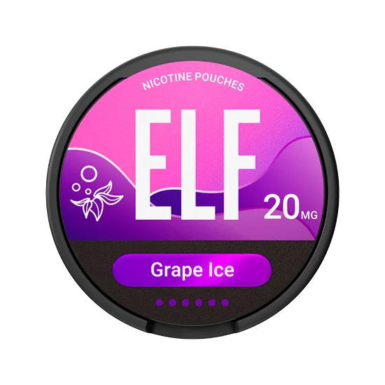 ELF Grape Ice - 20mg - grape flavour, all-white nicotine pouch by Elf Bar