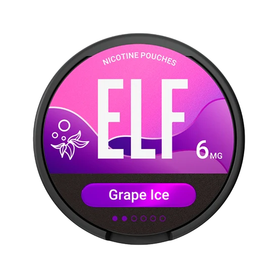 ELF Grape Ice - 6mg - grape flavour, all-white nicotine pouch by Elf Bar