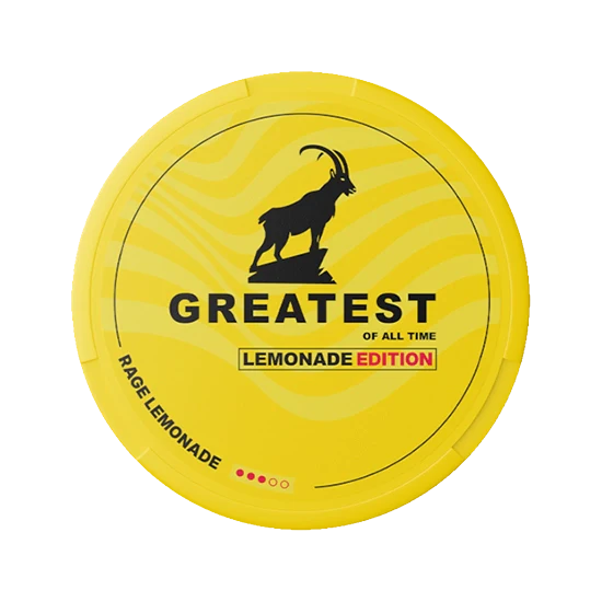 Greatest Rage Lemonade - zesty, bright lemonade flavour, all-white nicotine pouch by Premium Pouch Finland Oy
