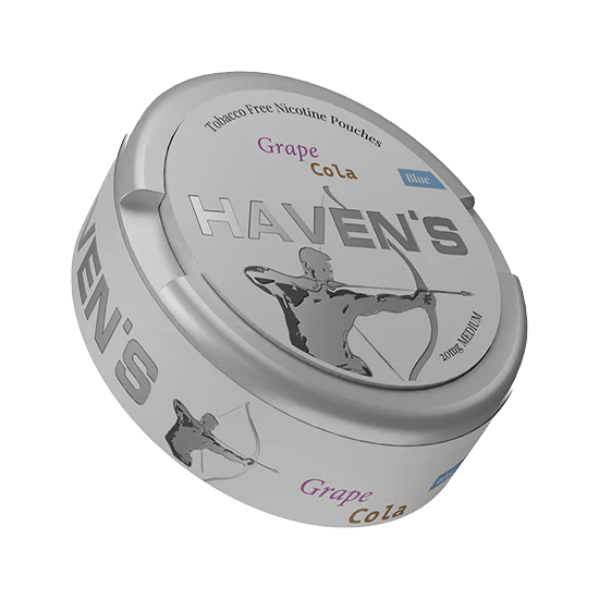 haven's grape cola blue nicotine pouches