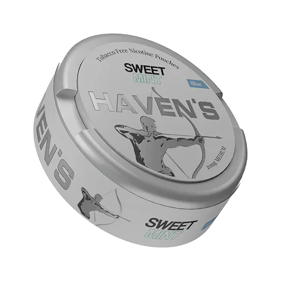 haven's sweet mint blue nicotine pouches
