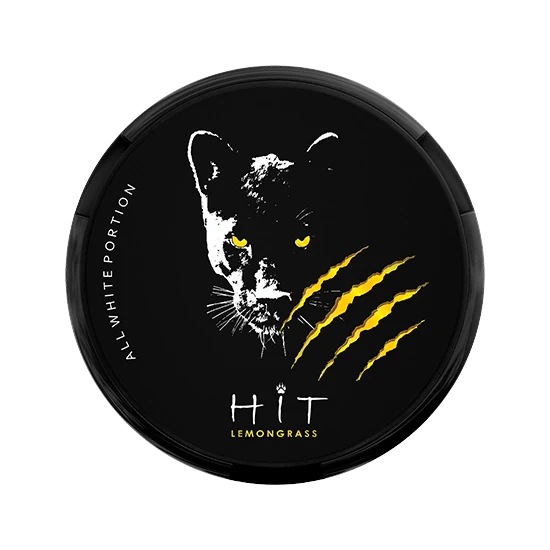 HIT Lemongrass - zesty, bright lemongrass flavour, all-white nicotine pouch by GN Tobacco