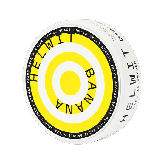 HELWIT Banana - 7.5mg - fruity minty banana flavour, all-white nicotine pouch by YOIK