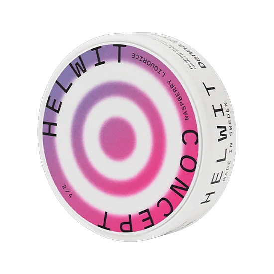 helwit raspberry liquorice nicotine pouch
