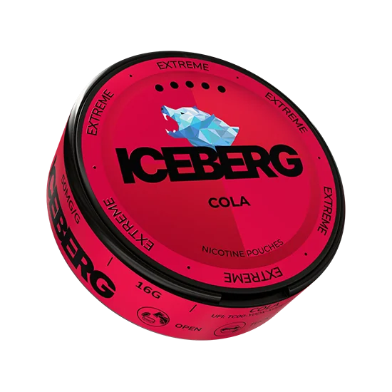 ICEBERG Cola Extreme - 50mg slim nicotine pouch can