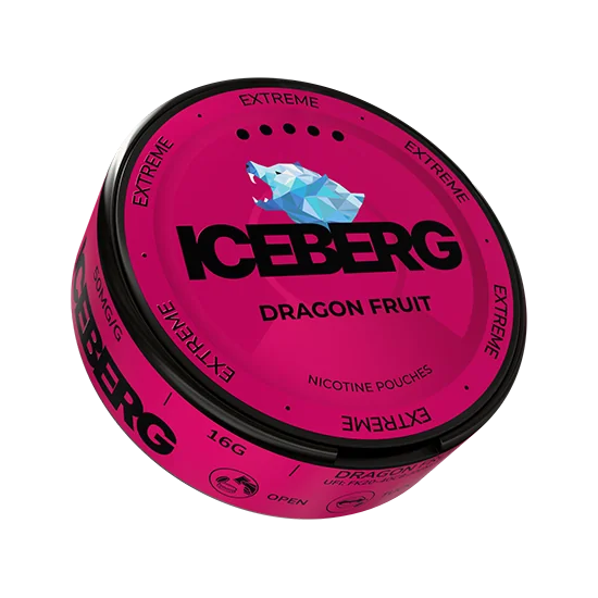 ICEBERG Dragon Fruit Extreme - 50mg slim nicotine pouch can