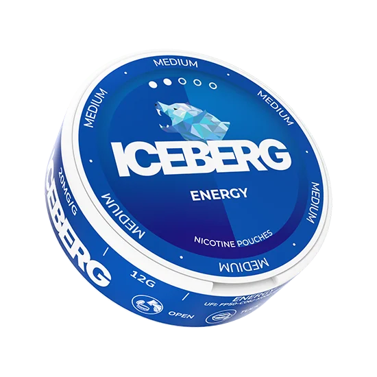 ICEBERG Energy Medium 20mg energy flavour slim nicotine pouches