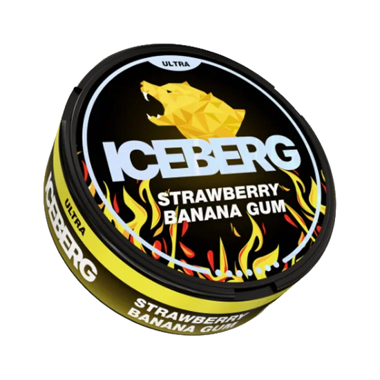 ICEBERG Strawberry Banana Gum 70mg slim nicotine pouches