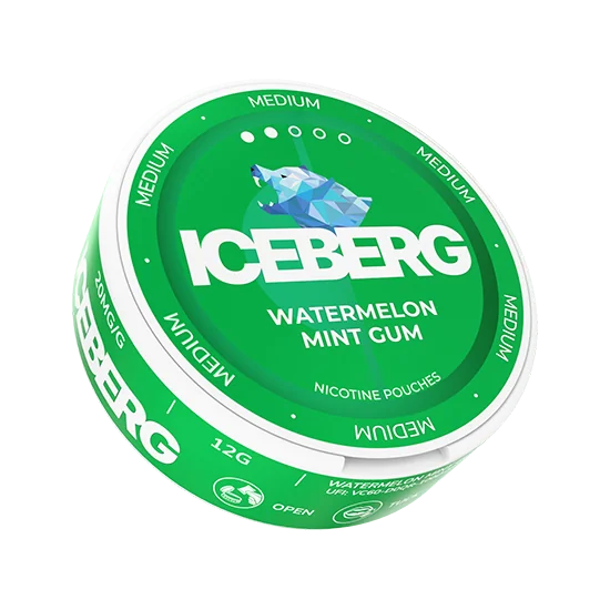 ICEBERG Watermelon Mint Gum Medium 20mg slim nicotine pouches