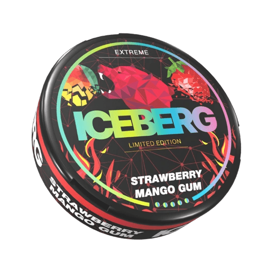 iceberg strawberry mango gum - 150mg nicotine pouches