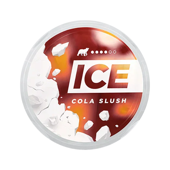 ICE Cola Slush - 11.55mg - cola flavour, all-white nicotine pouch by Nicopods ehf