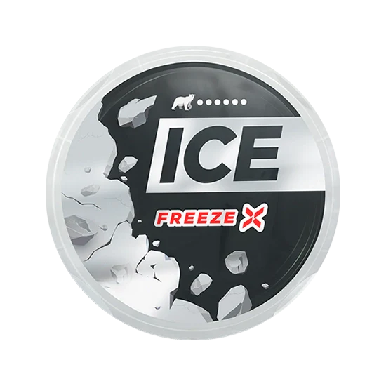 ICE Freeze X - 26.6mg - mint flavour, all-white nicotine pouch by Nicopods ehf