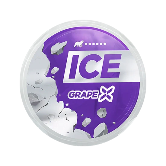ICE Grape X - 26.6mg - grape flavour, all-white nicotine pouch by Nicopods ehf