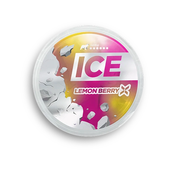 ICE Lemon Berry X - 26.6mg - lemon, berries flavour, all-white nicotine pouch by Nicopods ehf